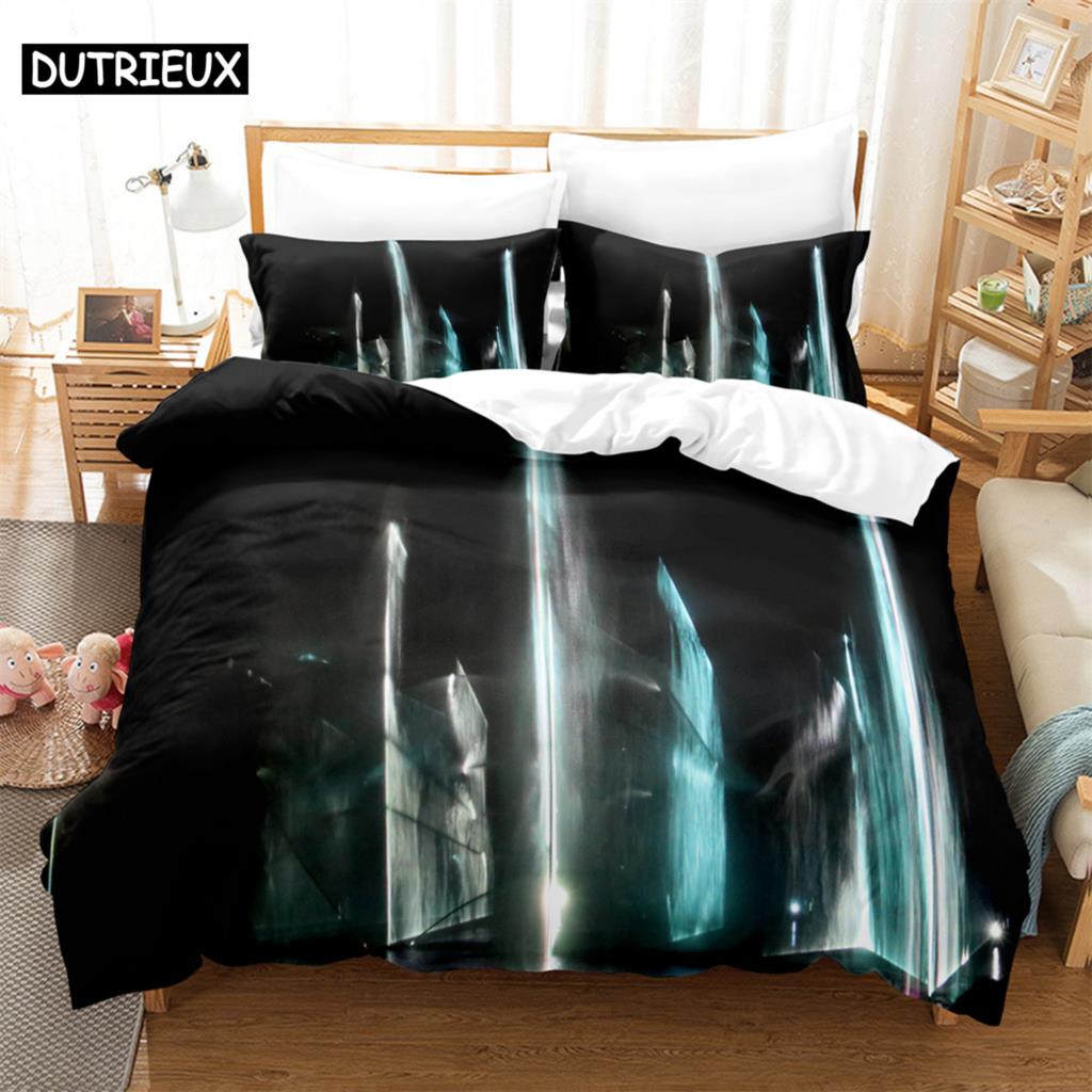 

3D 3Pcs Bedding Sets 3D Digital Printing Custom Quilt Duvet Cover Set Home Queen King Quilt Pillowcase (135x200cm)&set