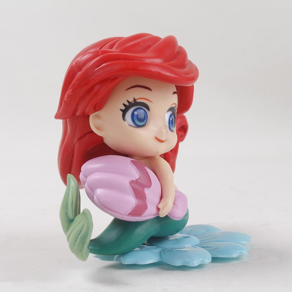8cm Disney Anime Princess Ariel The Little Mermaid Pvc Action Figure Doll Collectible Model Toy