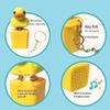 Duck Fidget Toy Quacking Fidget Toy Rechargeable Duck Key Chain Stress Relief Sensory Game Squeaky Home Decor For Bag & Tabletop