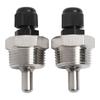 2 Peças Poços Termométricos Aço Inoxidável Luvas de Imersão Rosca de 3/4 de Polegada 30/50/100/150mm Sensor de Temperatura Termômetro Poço Termométrico