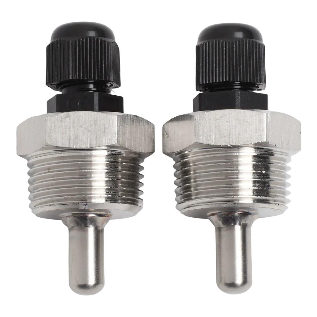 2 Peças Poços Termométricos Aço Inoxidável Luvas de Imersão Rosca de 3/4 de Polegada 30/50/100/150mm Sensor de Temperatura Termômetro Poço Termométrico