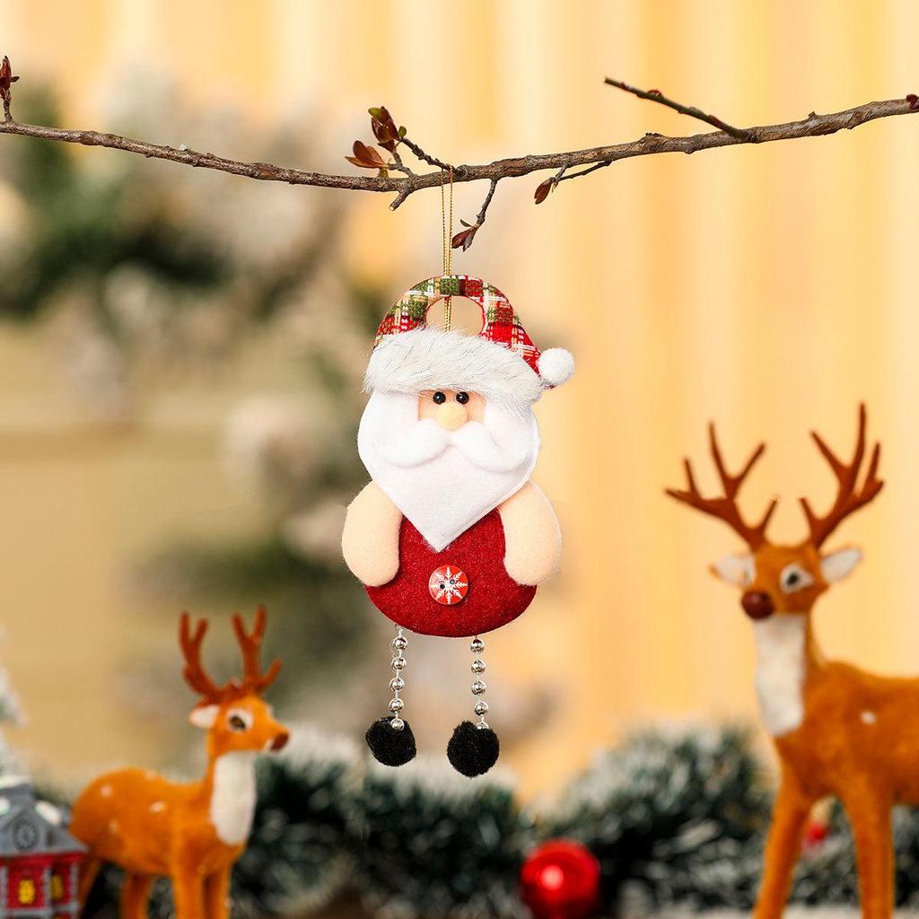 Colorful Doll Hanging Black Ball Pendant Christmas Tree Ornament