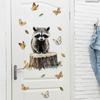 Creative Cute Rabbit Dinosaur Butterfly Fairy Girl Wall Stickers, Self-Adhesive Decor for Bedroom Living Room Decoration