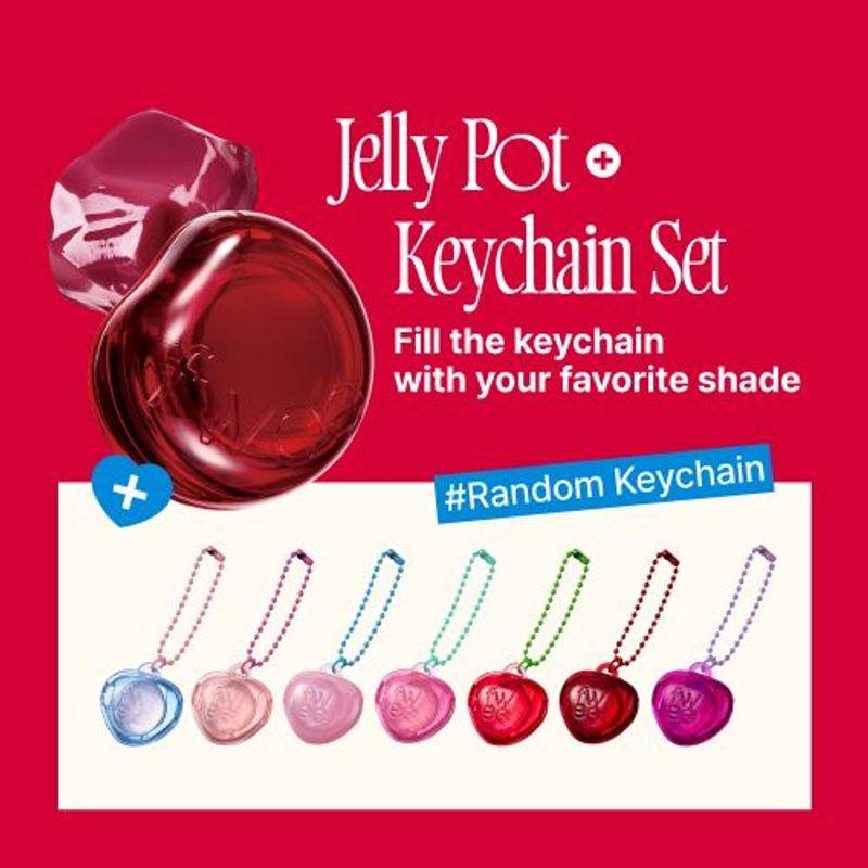 [fwee] *Keyring Set* Lip&Cheek Glowy Jelly Pot (19 Colors)