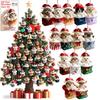 14/28 Pezzi 2D Piatto Carino Cane di Legno Decorazioni di Natale Appese per Albero di Natale Festa in Casa Regalo Perfetto per le Feste Set di Ornamenti 7