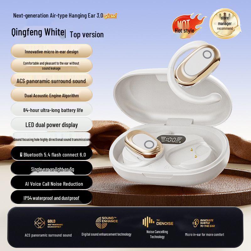 E-commerce Popular Rotatable 130° Over-Ear/In-Ear Noise-Canceling Bluetooth TWS Headset