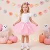 Girl's Tulle Skirt with and Star Moon Pattern