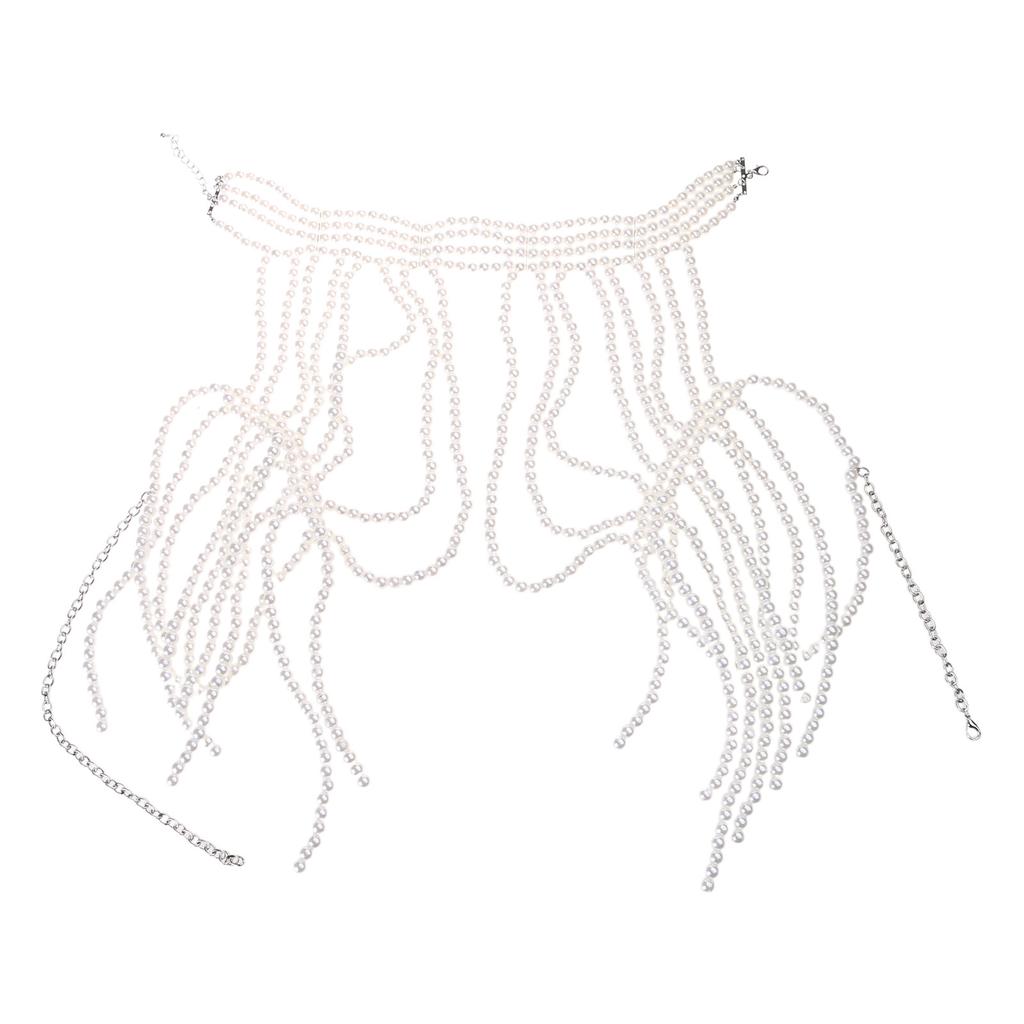 Stylish Shoulder Harness Fashionable Body Jewelry Collar Necklace Shoulder Chain Body Jewelry for Fashionable Outfit