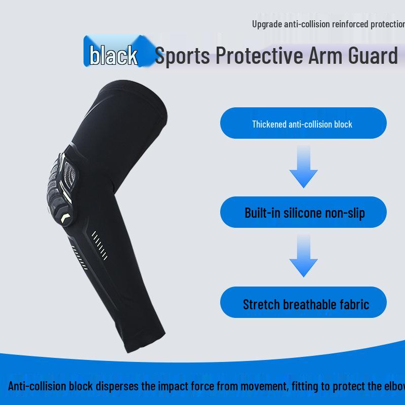 

Honeycomb Anti-Collision Compression Arm Sleeves for Sports: Elbow Pads for Basketball, Football, Cycling, & Hiking White [Single Piece]
