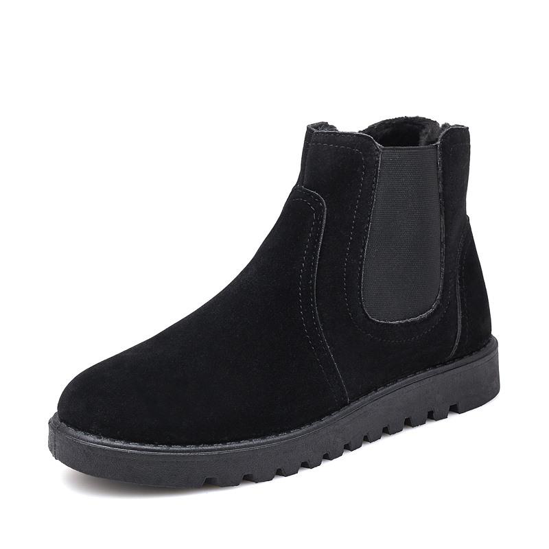 Buty zimowe męskie wysokie trampki śnieżne buty męskie wsuwane botki