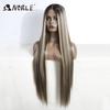 Perruques en Dentelle Cosplay Nobles Pour Femmes Longues Droites Synthétiques Dentelle 36 Pouces Ombre Blonde Perruque en Dentelle Perruque Blonde Perruque Synthétique en Dentelle
