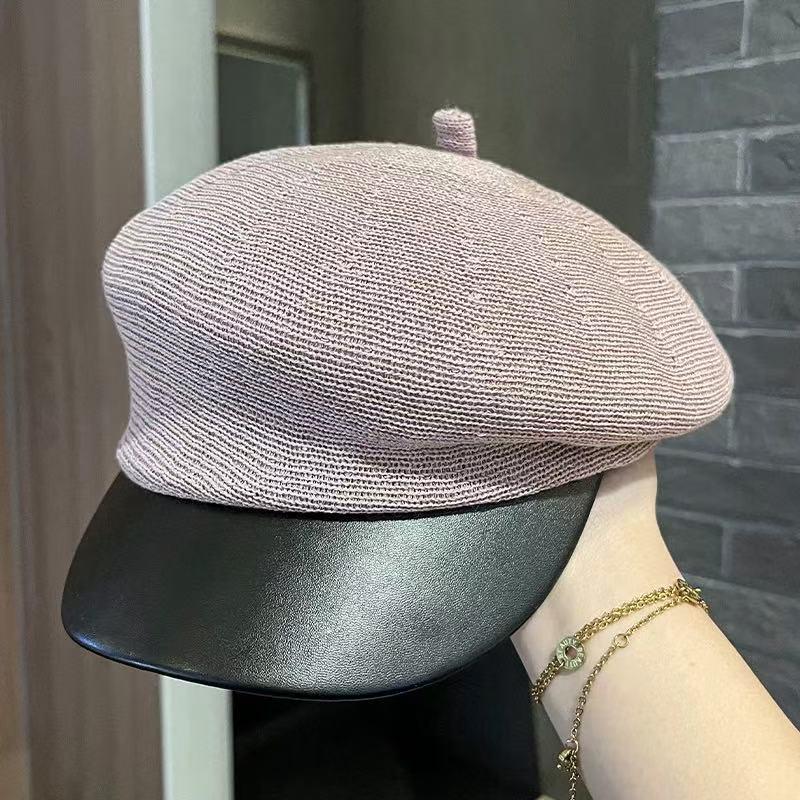 

Современная роскошная восьмиугольная кепка газетчика - стильный аксессуар высокого класса M (56-58cm)