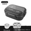304 Stainless Steel Large Compartment Lunch Box: Microwave Safe for Students and Office Workers