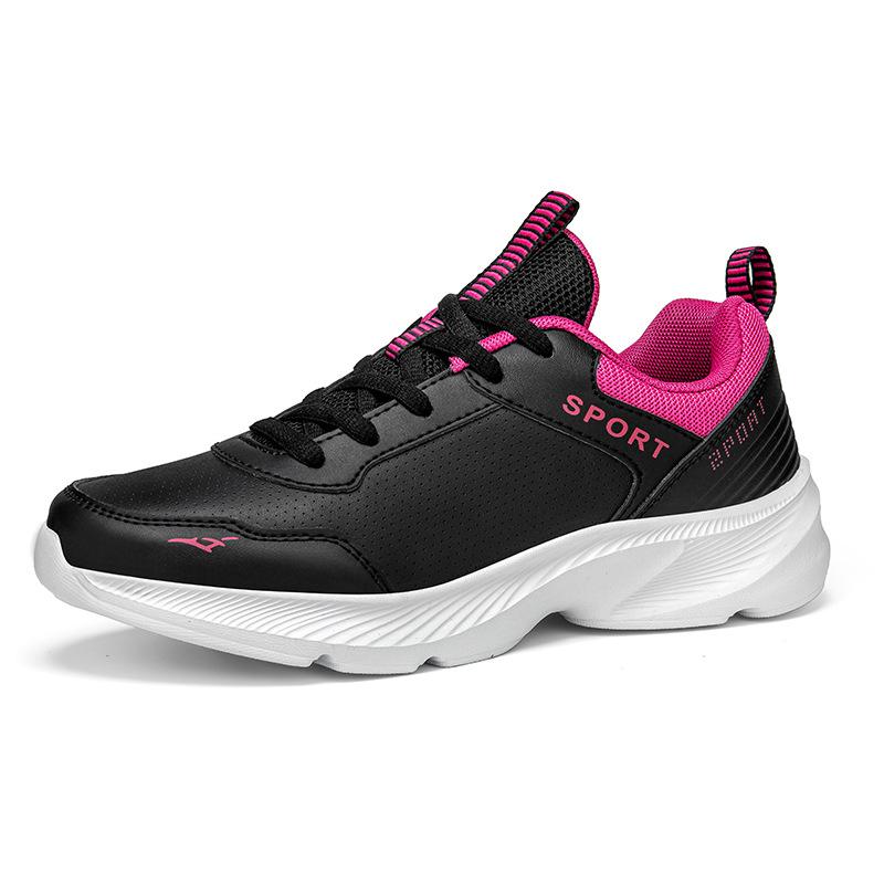 Herfst nieuwe leren schoenen ademende outdoor casual sportschoenen zachte zool lichtgewicht student hardloopschoenen