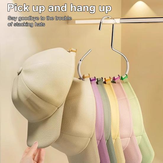 2/10Pcs Baseball Cap Racks Hat Hangers Non-Slip Design Large Capacity Strong Load-bearing Easily Accessible Hat Storage Organizer