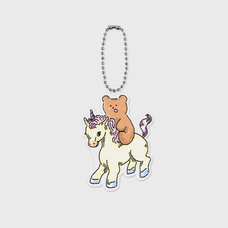 unicorn friends acrylic keychain Single product