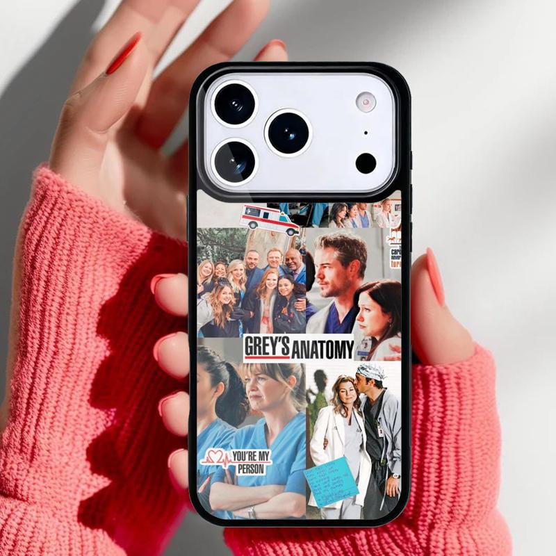Greys Anatomy Collage Phone Case for iPhone 17 16 15 14 13 Pro Max Back Cover for 12 11 Pro Coque