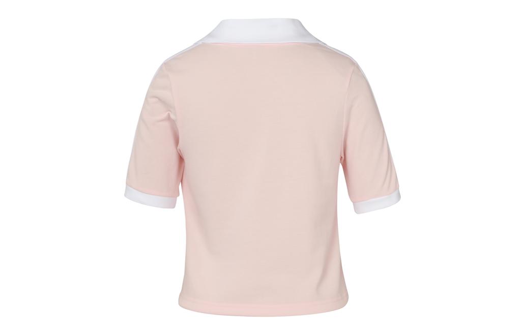 adidas originals Logo Embroidered V-Neck Cropped Top IP3757