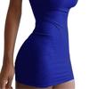 Dress Sexy Slim-fit Solid Color Women Suspender Dress for Party