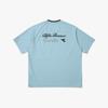Diadora Alfa Romeo Seersucker Short Sleeve T-Shirt Sky Blue
