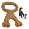 Durable Nylon Dog Chew Toy Beef Bacon Flavor Double Bone Teething Chew for Large Dogs Interactive Puppy Toys Dental Cleaning