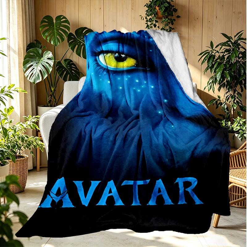 Avatar Pattern Blanket for Home Decoration, Bed, Sofa, Car Travel, Camping, Suitable for All Seasons, Birthday Christmas Gift