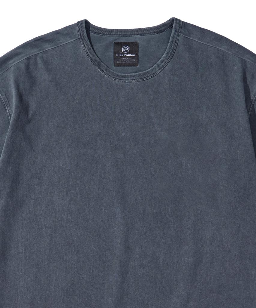 Kallapataleu Vintage Pigment Short Sleeve T-Shirt Blue