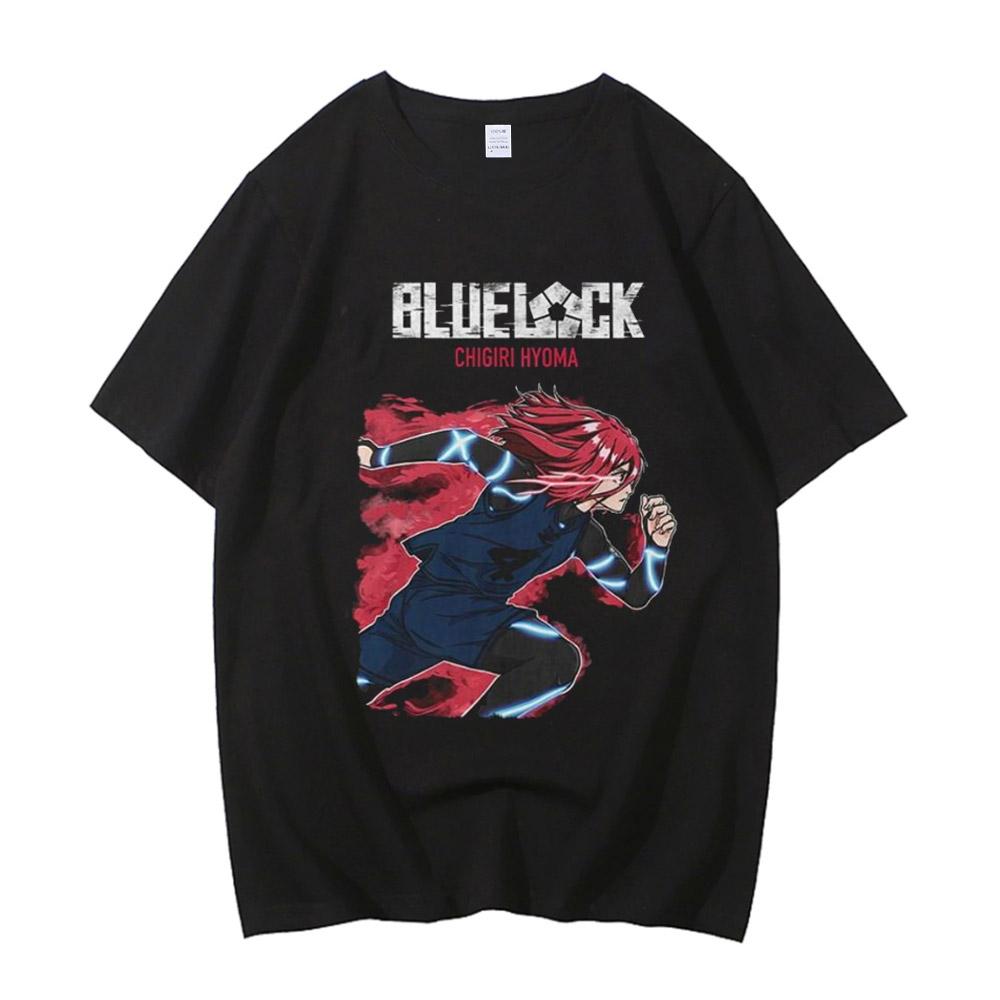 High Quality Cotton Anime Japan Blue Lock Isagi Yoichi 100% Cotton T-shirt Cosplay Hyoma Chigiri Meguru Bachira Tee Clothes