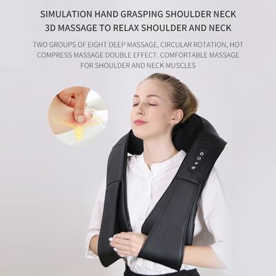U Şekli Elektrik Shiatsu Sırt Boyun Omuz Vücut Masajı, Isı ile 3D Yoğurma Taşınabilir Masaj
