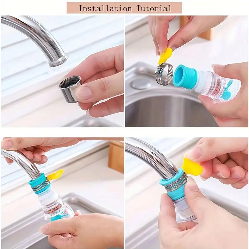 Universal 360 Rotation Faucet Bubbler Swivel Water Saving Economizer Head Shower Kitchen Faucet Nozzle Adapter Sink Accessories