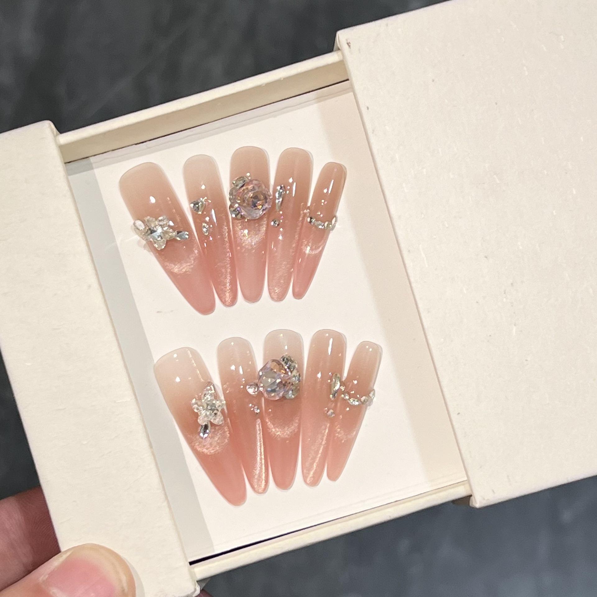 

Kyoto Girl Handmade Cat Eye Bling Nails Extra Small