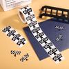 500Pcs Checkered Flags Sticker, Coated Paper Self Adhesive Checkered Stickers 1.5X0.94In Black White Checkered Flag Stickers Racing Checkered Flag