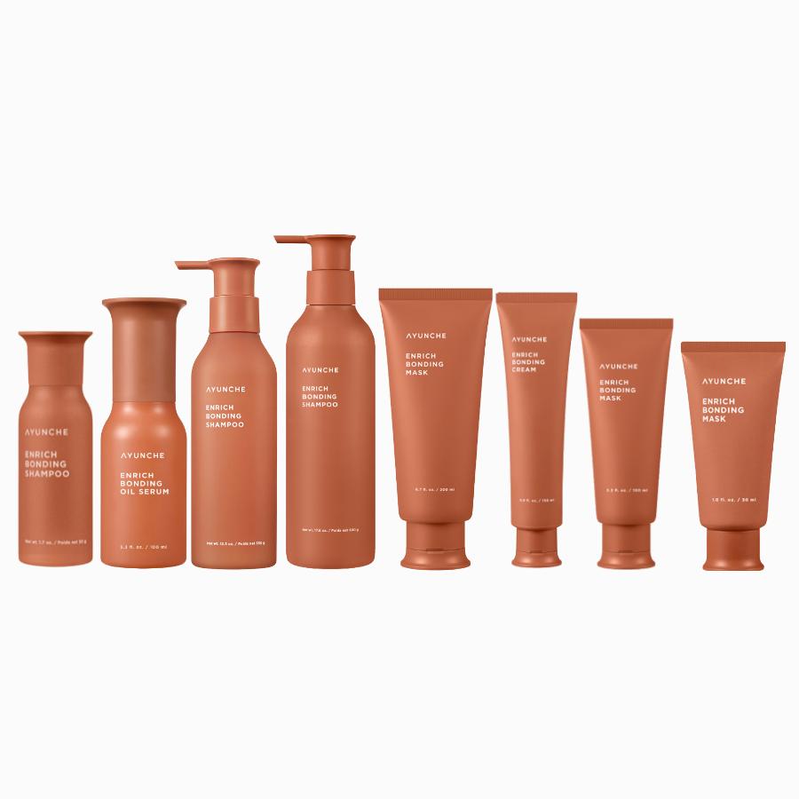 Ayunchae Enrich Bonding Hair Care Sets [Shampoo, Mask, Cream, Oil Serum]