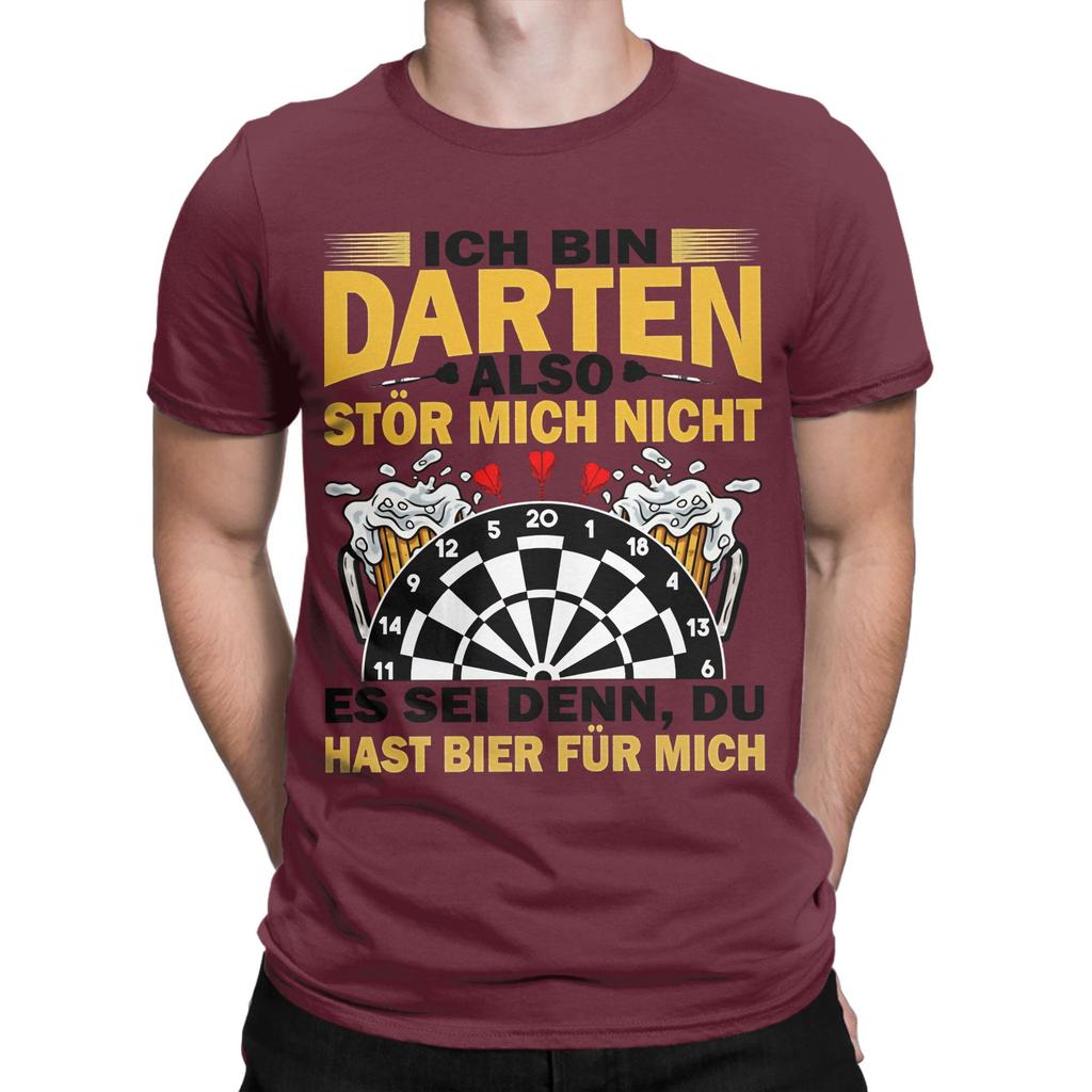 Classic Funny 100 Cotton Tshirt Darts Dartboard Tops Tees For Unisex