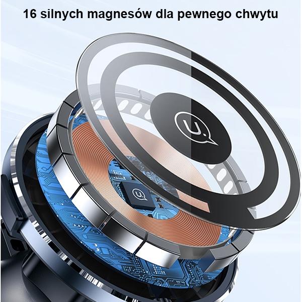 Usams Uchwyt Indukcyjny Us-Cd164 15W 2W1Magnetic Do Kratki Went. Transparent Cd164Dz02