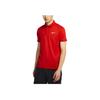 Nike Solid Color Logo Casual Short Sleeve Polo Shirt Men Tops Red CW6851-657