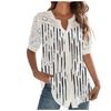 Women's Fashion Button-Down Lapel Short Sleeve Shirt Top