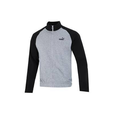 Chaqueta Casual de Bloques de Color con Logo para Hombre Chaquetas Gris 674642-03