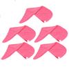 5PCS Quick Dry Microfiber Hair Hat Women Bathroom Strong Water Absorption Bath Towel Hair Dry