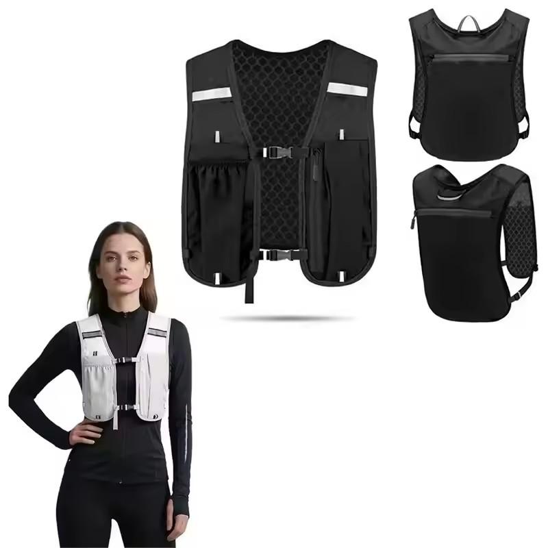 Sports Vest, Running Backpack, Hiking Bike, Marathon, Lightweight Water Chest Bag with Phone Storage Bag