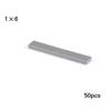 50pcs Bulk Building Blocks Smooth 1x6 Figure Bricks 11 Colors Educational Creative Toys for Children Size Compatible With 6636