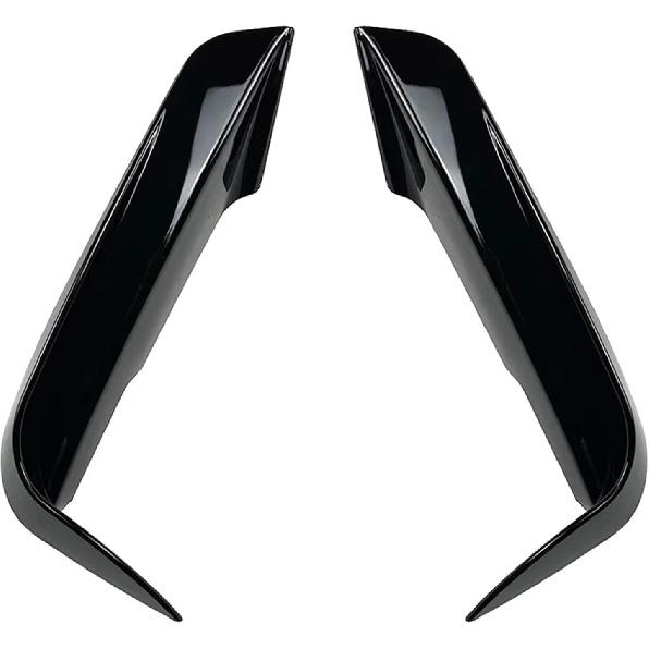 1 Pair Car Front Bumper Fangs Trim Air Vent Lid Cover Decoration Compatible For BMW 3-Series F30 F31 2012 2013 2014 2015 2016 2017 2018(Glossy Black)