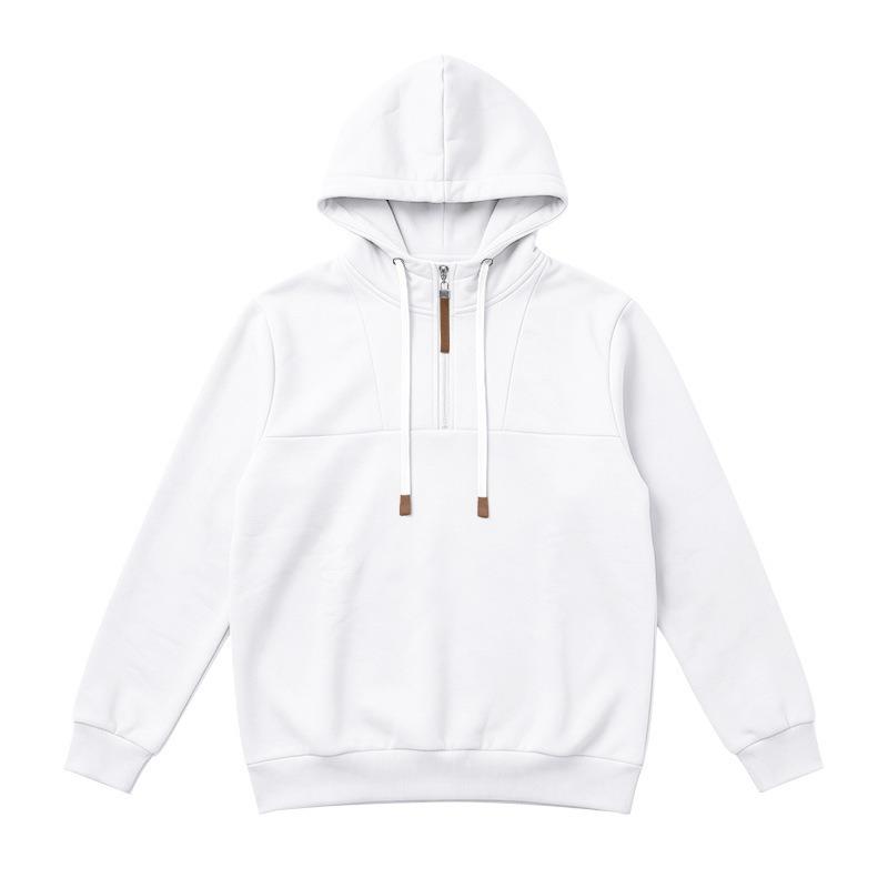 Heren S Half-ritssluiting Hoodie Sweatshirt Effen Kleur Casual Lange Mouwen Pullover