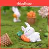 Adorable Cartoon Resin Sleeping Animals Pig Rabbit Cat Dog For Diy Miniature Gardens