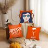 Aperols Spritz Flannel Pillow Case Applicable Space For Guest Rooms Interiors Cars Office House Decoration