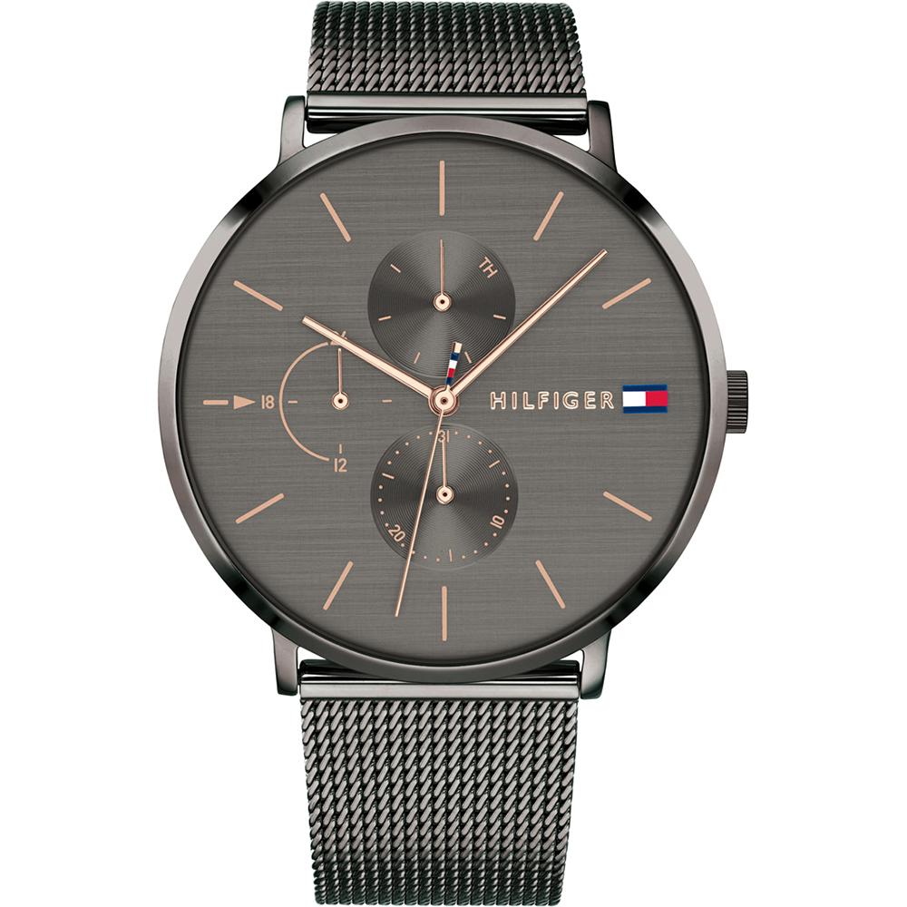 Tommy Hilfiger Grey Anthracite Mesh Metal Quartz Watch 1781945 серый