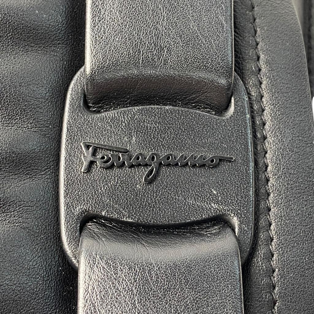 Used Salvatore FerragamoShoulder Bag Black Leather Women