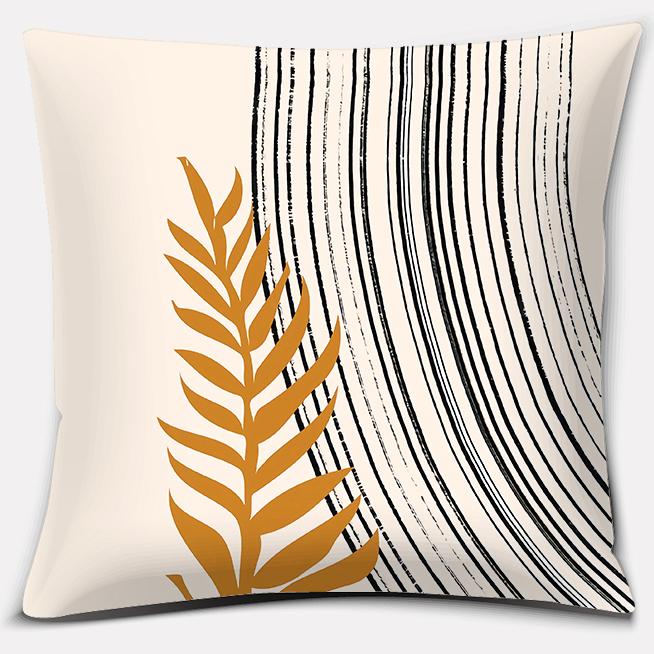Warm Color Geometry Series Pillow Home Office Decoration Pillow Bedroom Sofa Car Cushion Cover