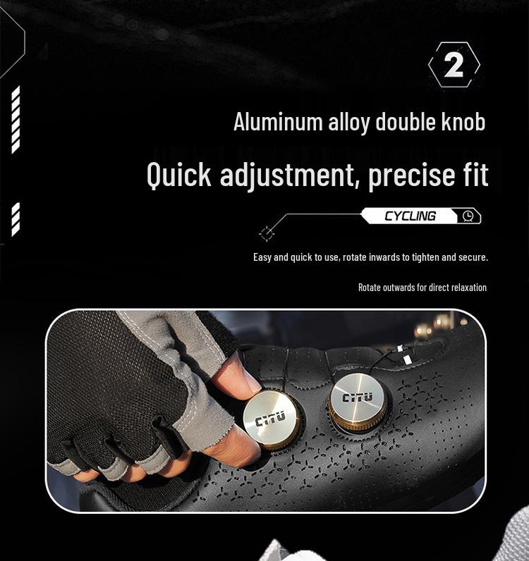 Unisex Clipless Cycling Shoes: Breathable, Lightweight, Stiff Sole, Double BOA Dial - Road & Mountain Bike Compatible