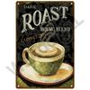Metal Sign Retro Decor Coffee Vintage Tin Sign Plaque Metal Plate Wall Art Posters For Kitchen Bar Cafe Room Retro Iron Paint
